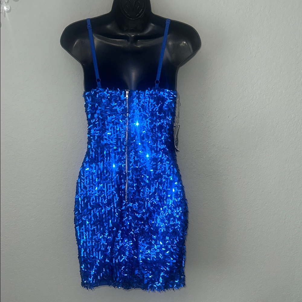 Sparkling Blue Dress - Picture 3 of 3